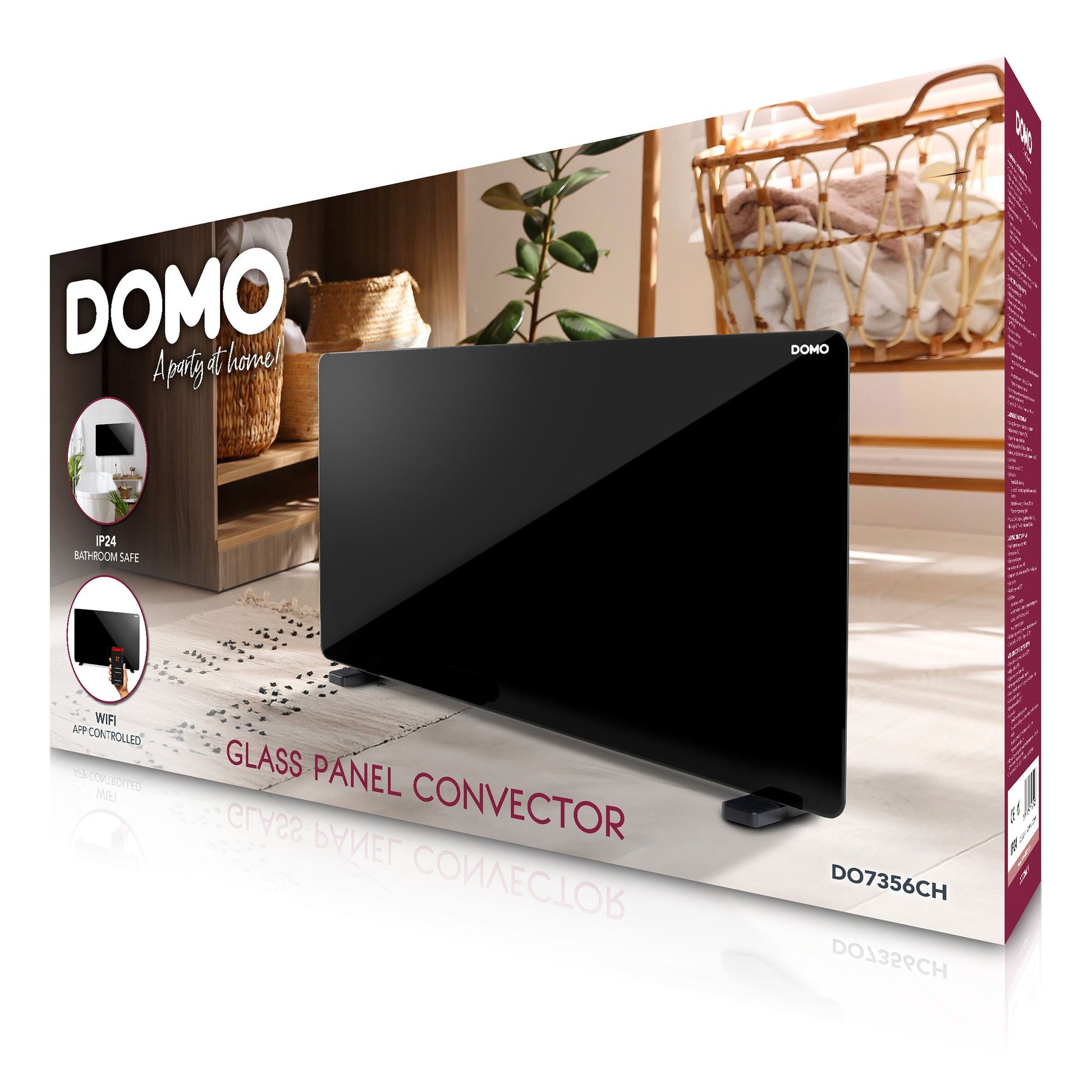 Domo Konvektor DO7356CH – 2000 W, WLAN, IP24