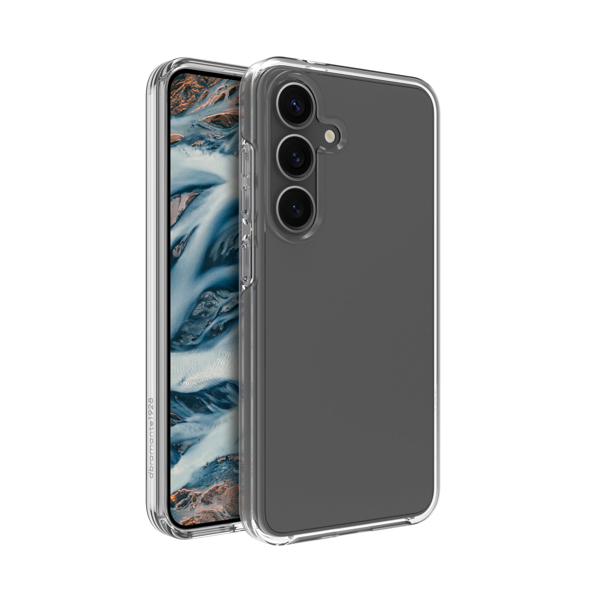 dbramante1928 Iceland Pro Backcover – für Samsung Galaxy S25, Kunststoff, Transparent, bis 3 m Sturzschutz