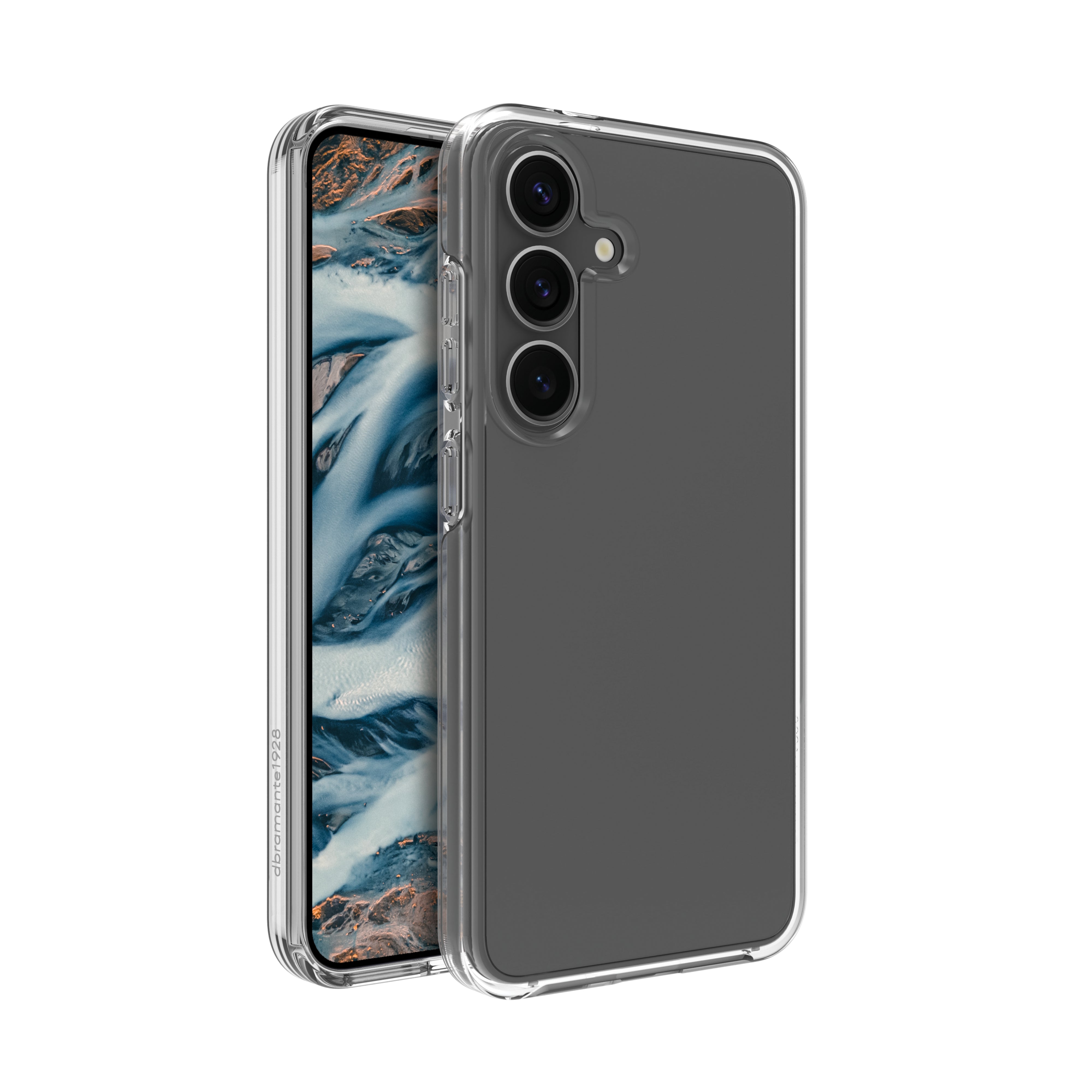 dbramante1928 Iceland Pro Backcover – für Samsung Galaxy S25, Kunststoff, Transparent, bis 3 m Sturzschutz