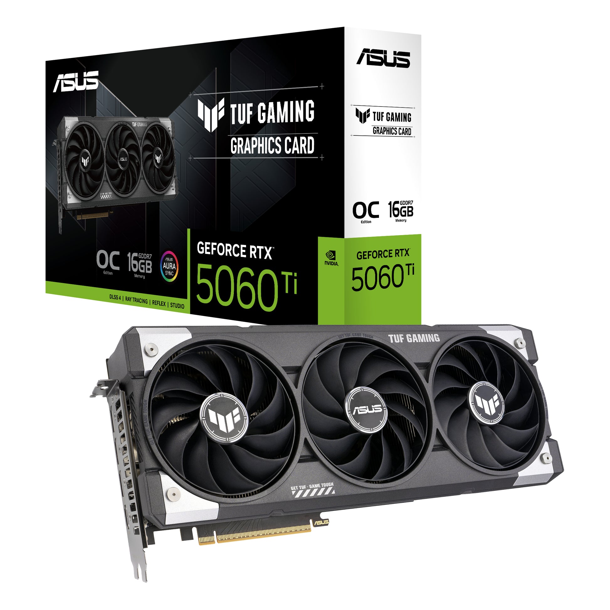 ASUS TUF-RTX5060TI-O16G-GAMING – PCIe Grafikkarte – 16 GB GDDR7, 3×DP, 1×HDMI, PCIe 5.0, 1×16-pin