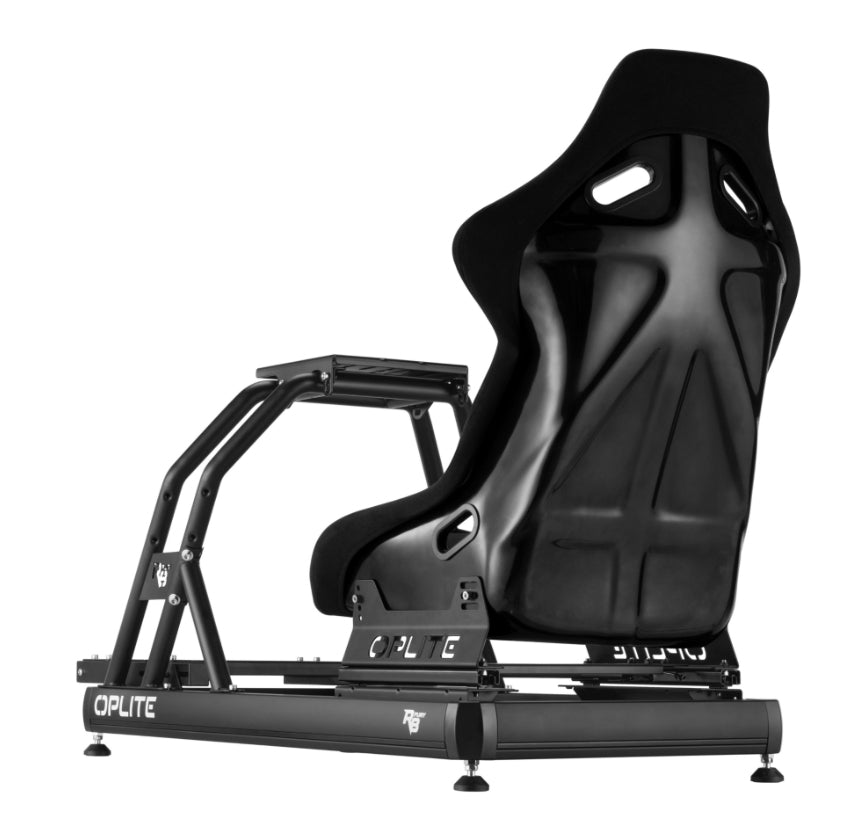 Oplite R8 Fury – Höhenverstellbarer Tisch, 60 × 120 cm, 150 kg, Schwarz, Stahl/Aluminium, für GT/NASCAR/Rallye