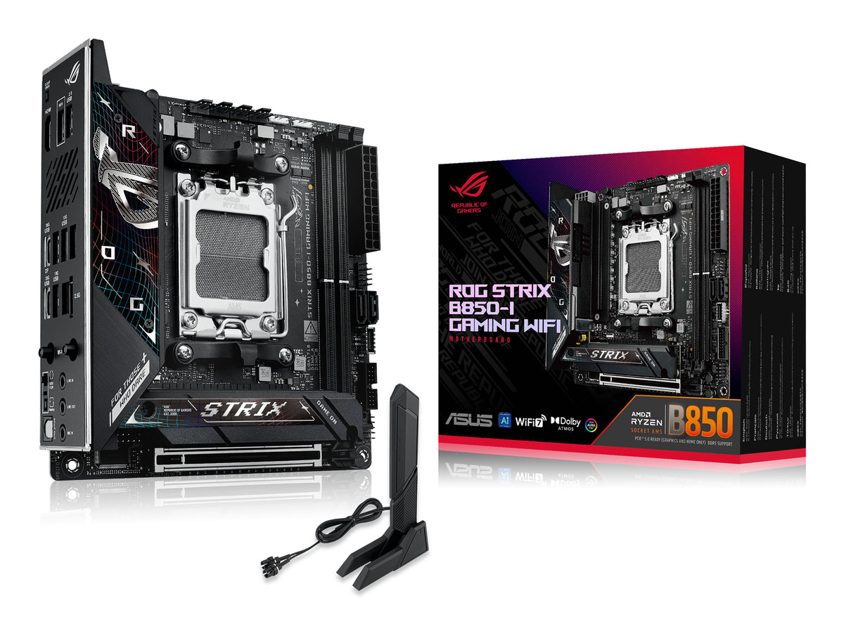 ASUS ROG STRIX B850-I GAMING WIFI – Mainboard – AM5, AMD B850, Mini-ITX, DDR5
