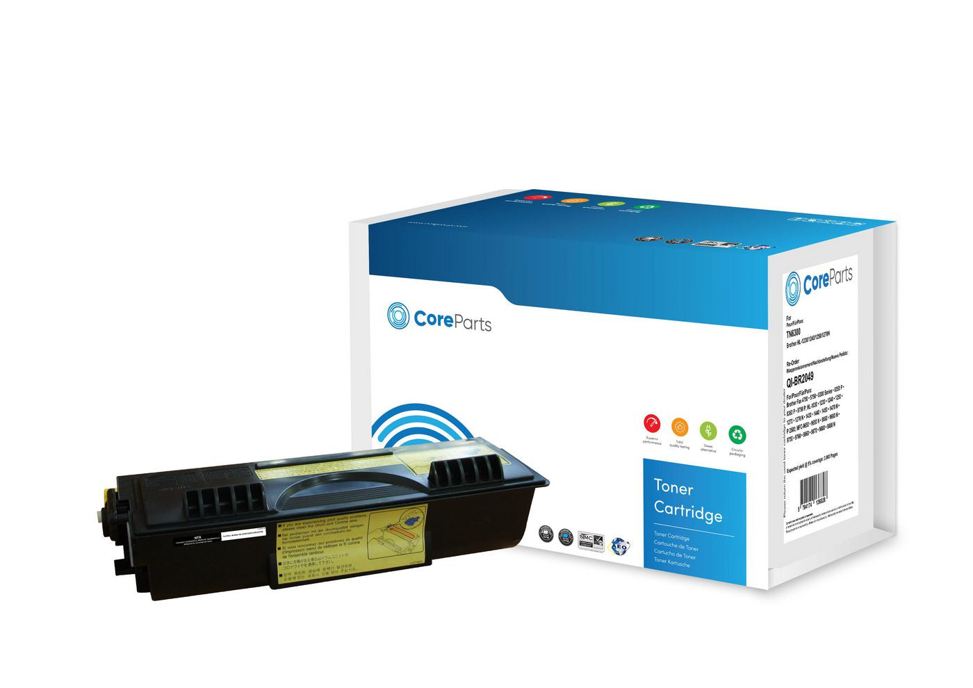 CoreParts TN6300 Schwarz Toner – Kompatibel – 3'000 Seiten – für Brother HL-1230/1240/1250 und andere