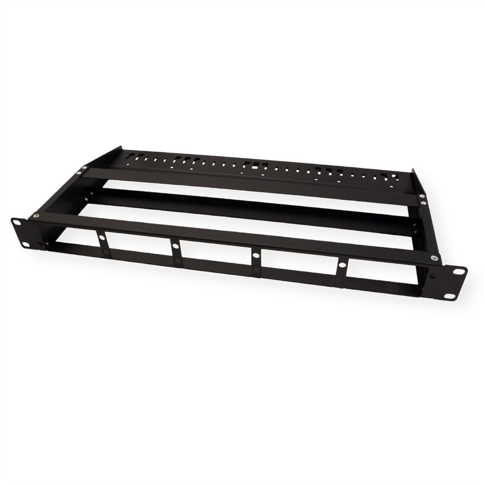 VALUE 21.99.1108 Panel-Bausatz – 19U, Schwarz, für 5 Module, 1 Stück