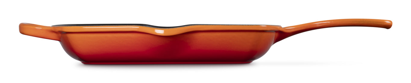Le Creuset Fonduepfanne Signature – Ø 37 cm, Gusseisen, für Induktion, Gas, Glaskeramik – Schwarz/Orange
