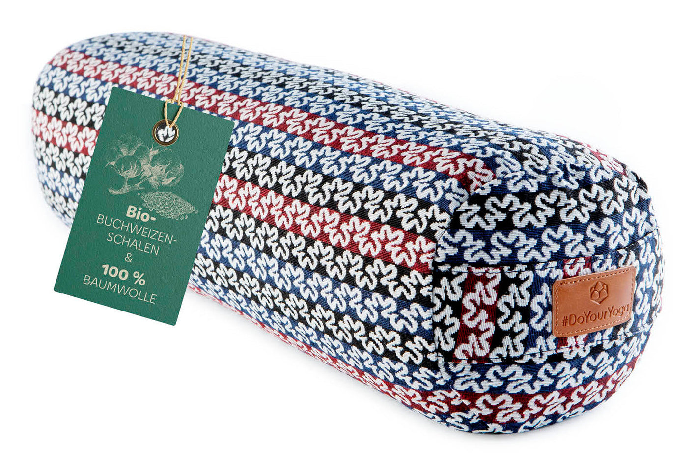 DoYourYoga Yogabolster Tarik Rolle – 22 × 68 × 22 cm, Viskose/Polyester/Baumwolle, Mehrfarbig