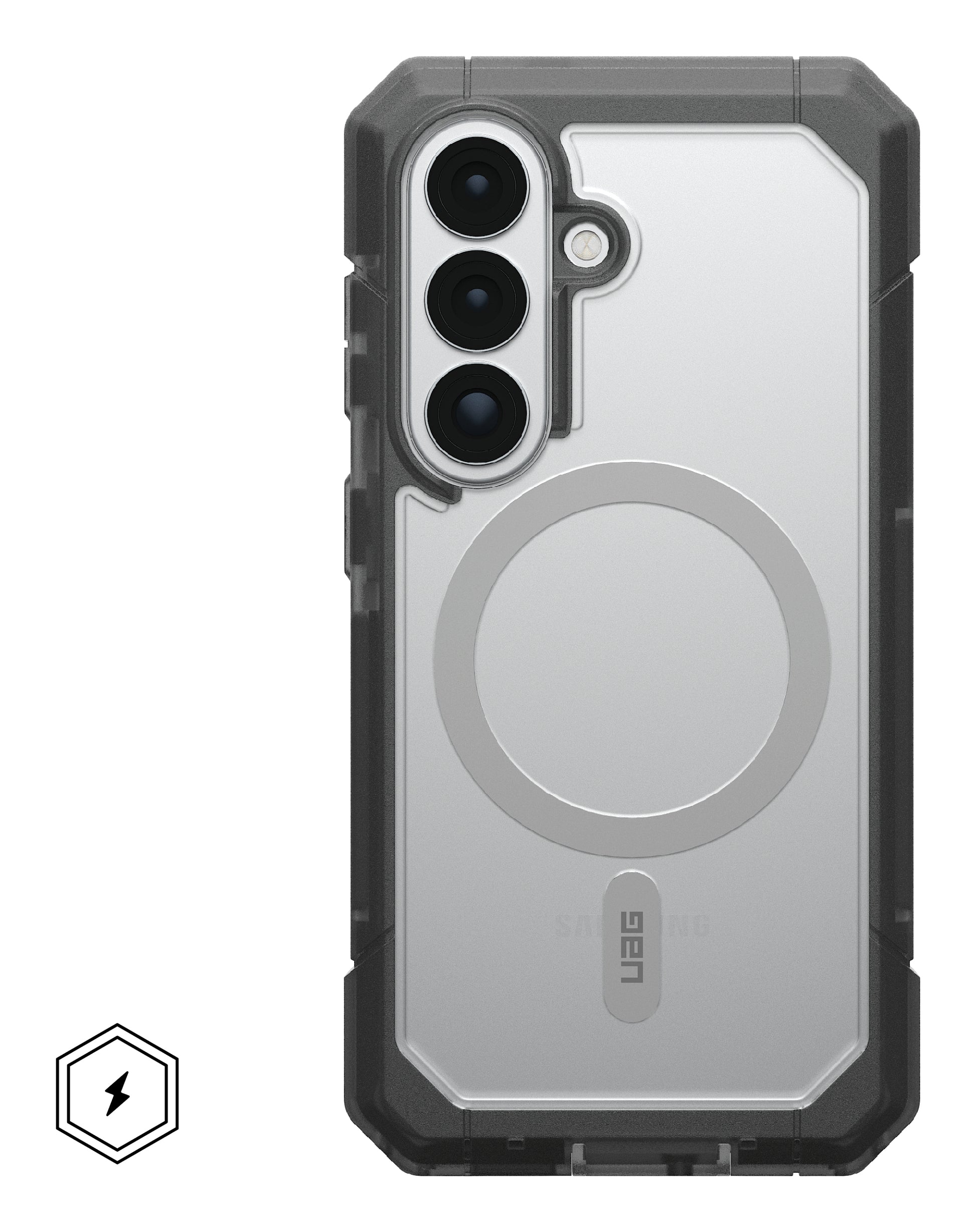 Urban Armor Gear UAG Trooper Backcover – für Samsung Galaxy S26, MagSafe, mit Ständer, Kunststoff, Grau