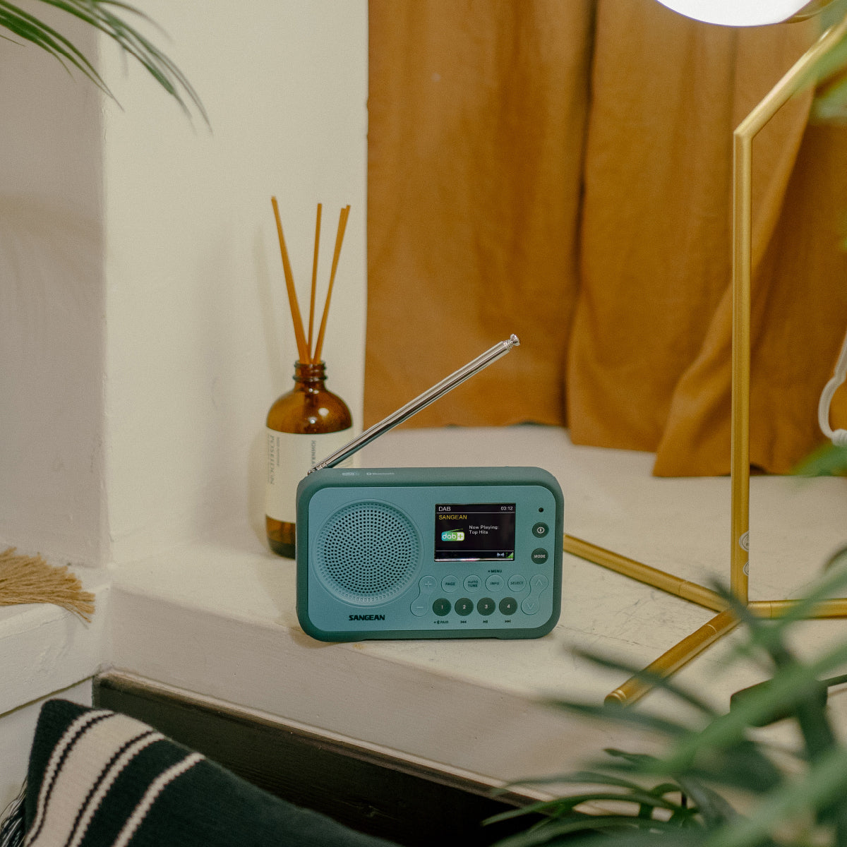 Sangean DPR-76 BT – DAB+/UKW-Tischradio, Bluetooth – Grün