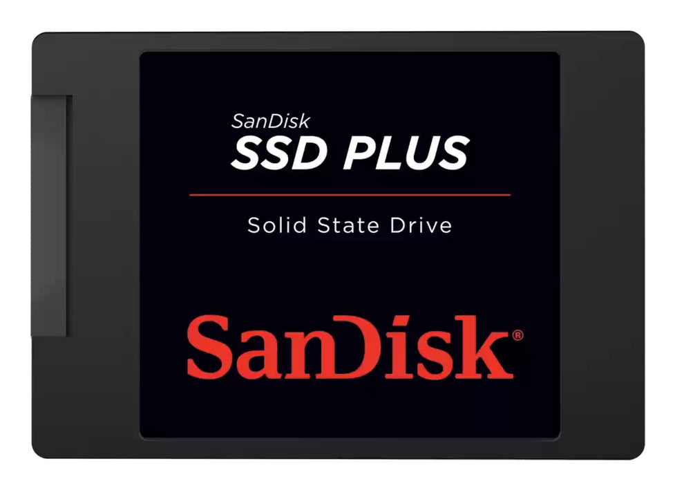 SanDisk SSD Plus 2 TB – 2,5" SATA III, 545 MB/s Lesen