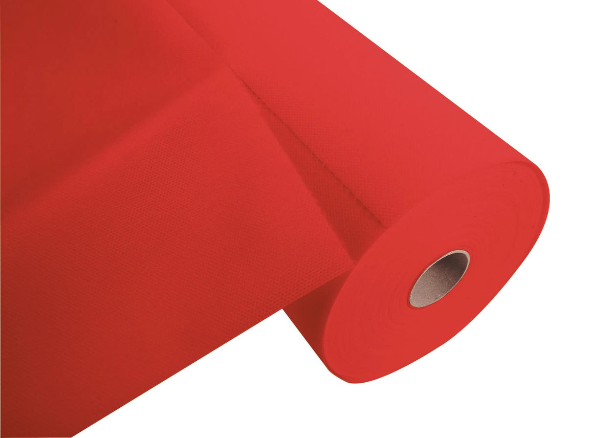 PRONAPPE Tischläufer auf Rolle – 40 cm×4,8 m, Polypropylen (PP), Rot