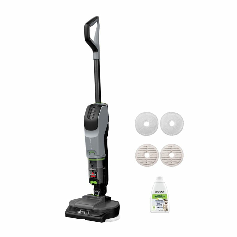 Bissell Akkustaubsauger SpinWave + Vac Pet Pro (3898N), mit Wischfunktion – 70 min, Behälter 0,4 l