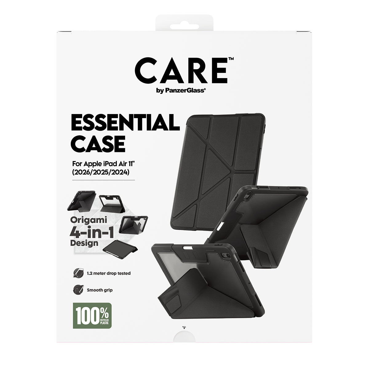 PanzerGlass CARE Essential Tablet-Hülle für iPad Air 11" (M2/2024), iPad Air 11" (M4/2026) – Schwarz