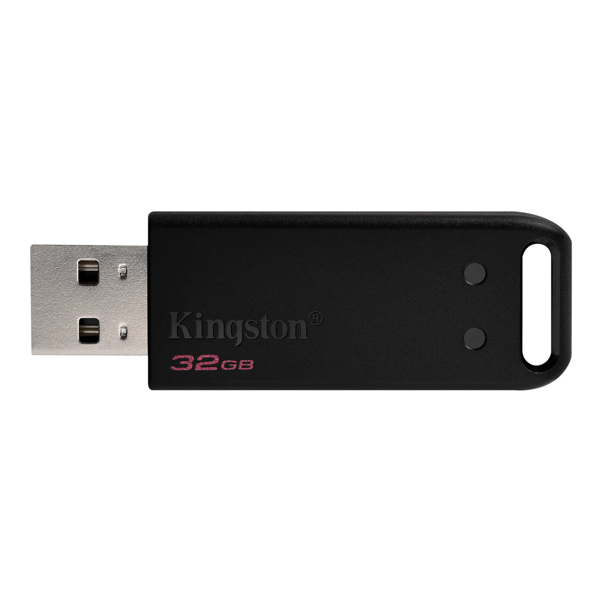 Kingston Technology Kingston DataTraveler DT20 USB-Stick 32 GB – USB-A USB 2.0, ohne Deckel, schwarz, 2er Pack