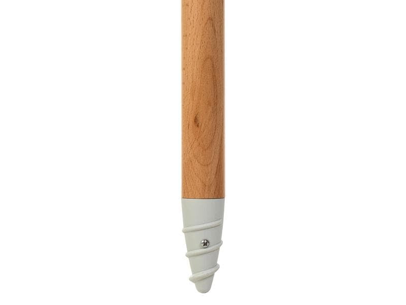 KOOR Strandschirm – rund Ø 150 cm, 180 cm hoch, Polyester, Holzstange, beige, für Aussenbereich