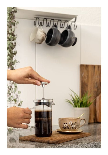Furber. Furber French Press / Kaffeebereiter – 0,8 l, 6 Tassen, Borosilikatglas