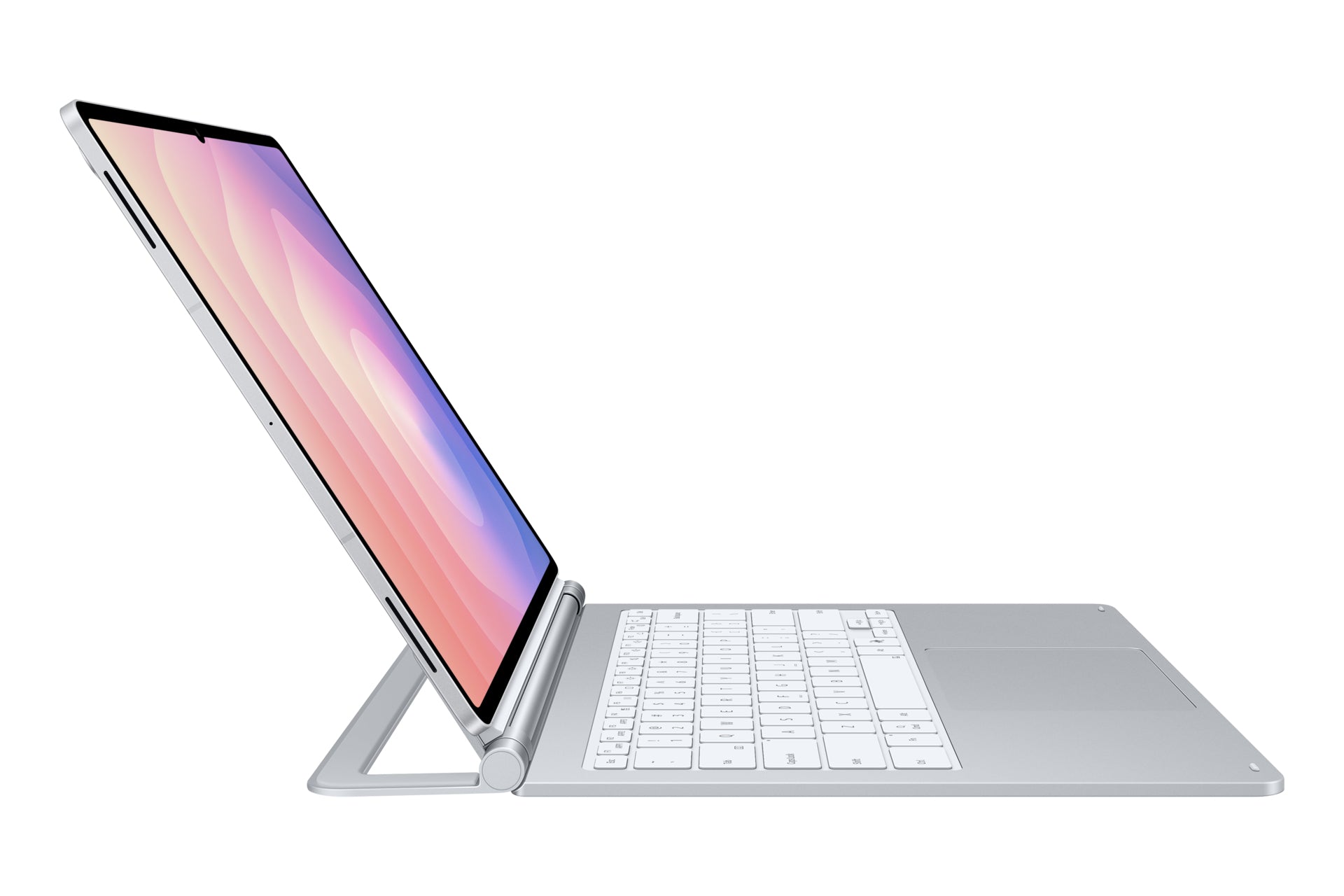Samsung EF-DX935 Tastatur-Case für Galaxy Tab S11 Ultra – Pogo Pin, QWERTZ (CH), mit Trackpad – Silber