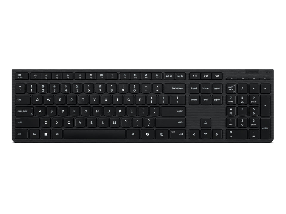 Lenovo Keyboard Home/Office RF – Tastatur – Schere – Bluetooth & 2,4 GHz (USB-A Empfänger) – QWERTY (Nordic)
