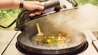 Outdoorchef Kaltrauchanlage Smoke – bis zu 8 Std. Akku, Edelstahl – schwarz/edelstahl