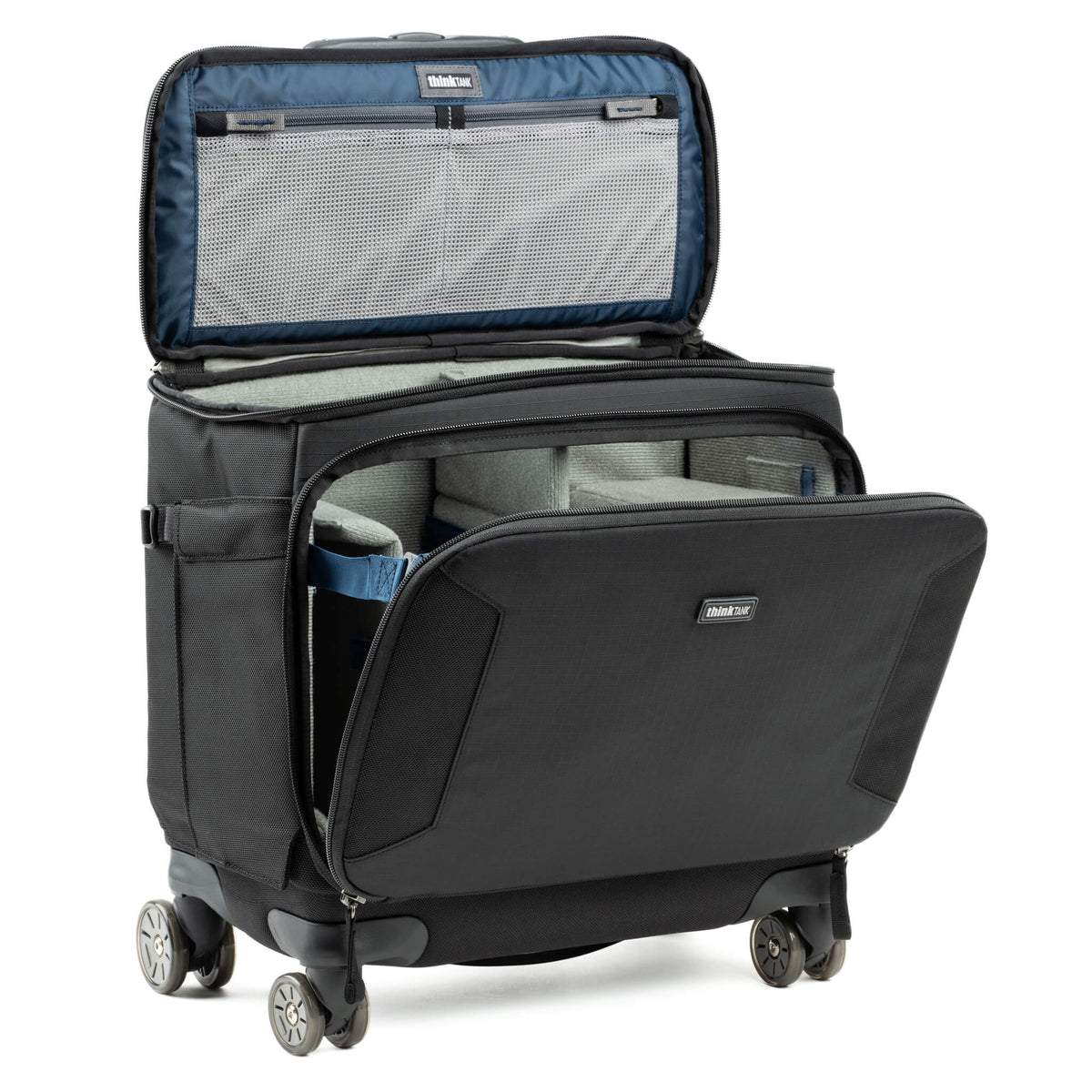Think Tank Airport Navigator V2.0 Trolley – 22 l, 406 × 406 × 254 mm, 4.5 kg, 4 Räder – PU/Nylon – Schwarz