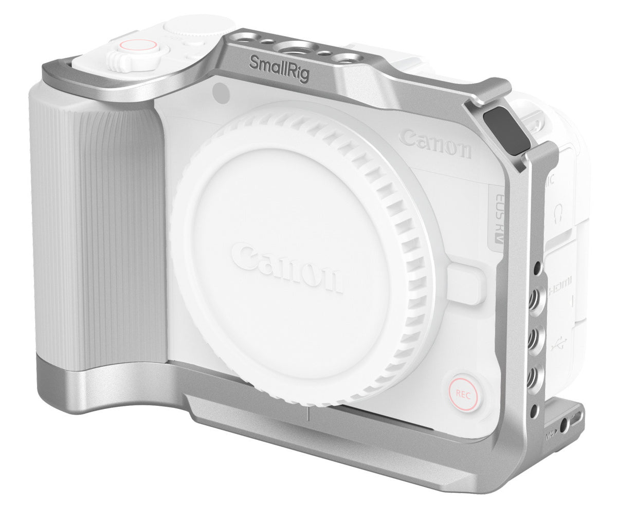 SmallRig 5428 Cage – 136,8 × 53 × 96 mm, 175 g – für Canon EOS R50 V – Silber