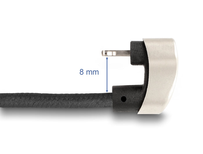 DeLOCK Daten- & Ladekabel – USB-C auf Lightning 2 m, geflochten, Schwarz – für iPhone/iPad
