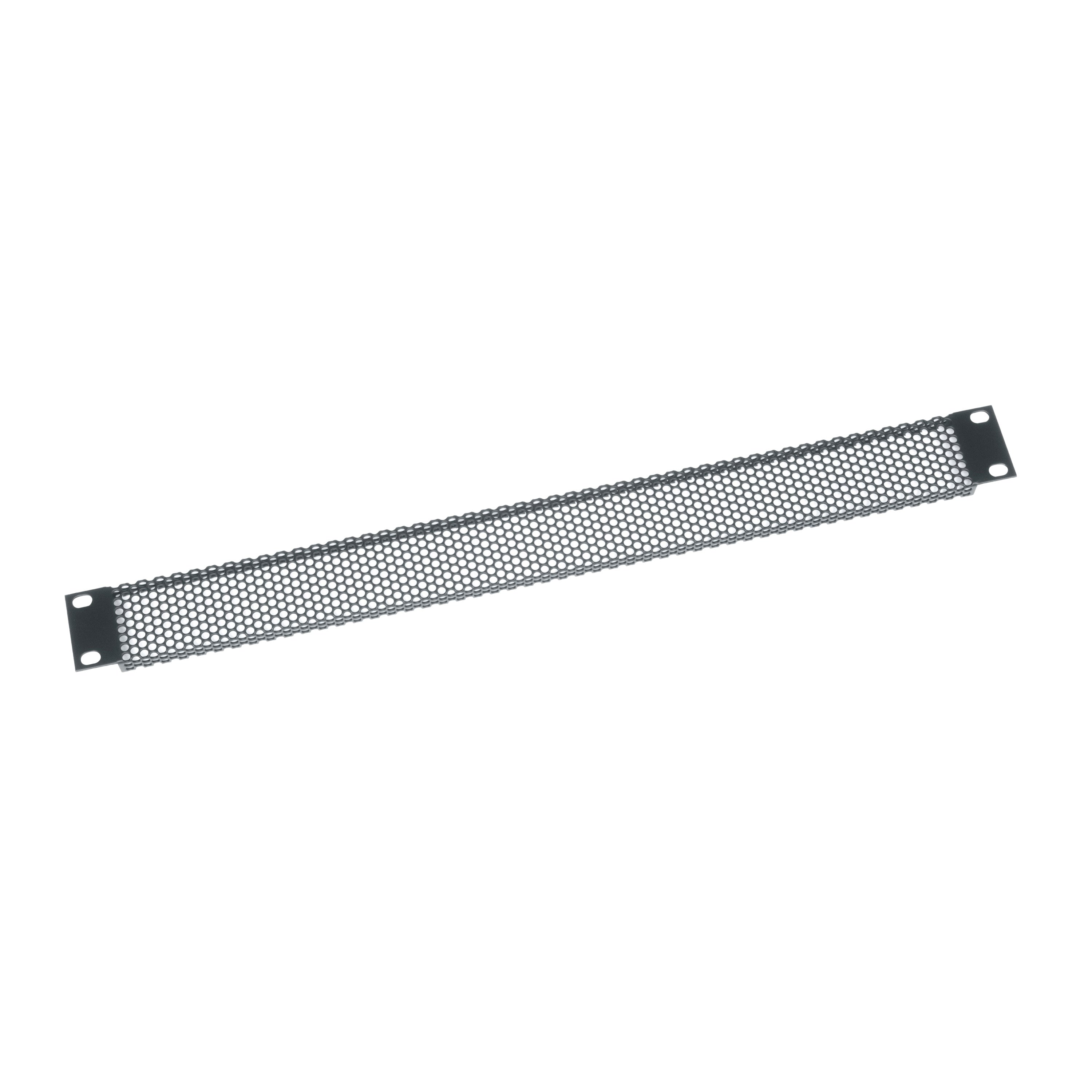 Middle Atlantic VT1 – Belüftete Blindplatte, 1U, für 19"-Racks, Stahl, Schwarz