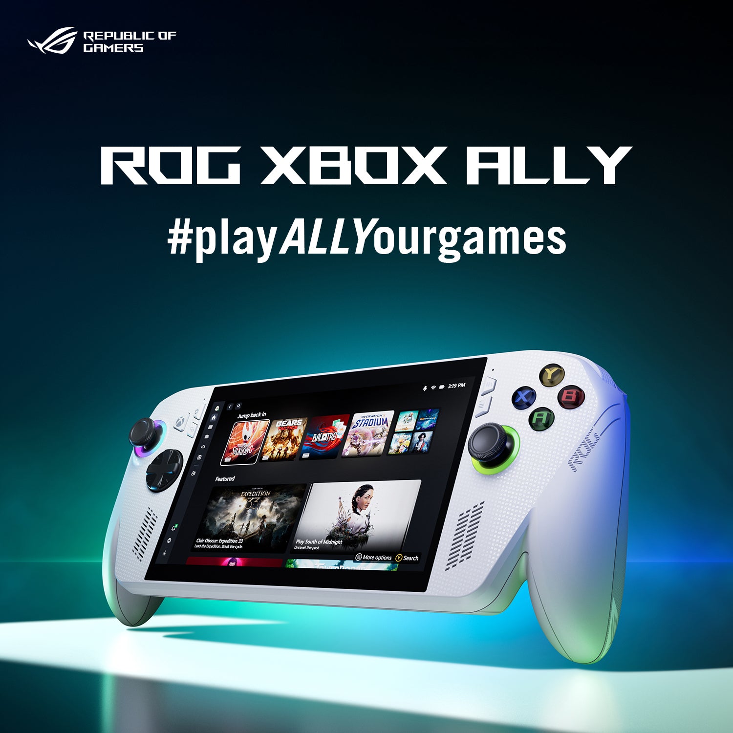 ASUS ROG Ally – 7,0" FHD Touch, Ryzen Z2 A 3,8 GHz, 16 GB, 512 GB SSD, Win 11 Home