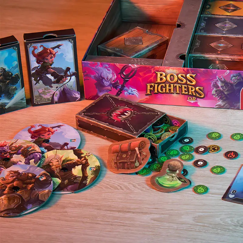 Pegasus Boss Fighters QR Brettspiel, 2–4 Spieler, ab 10 Jahren, 60 Min., EN