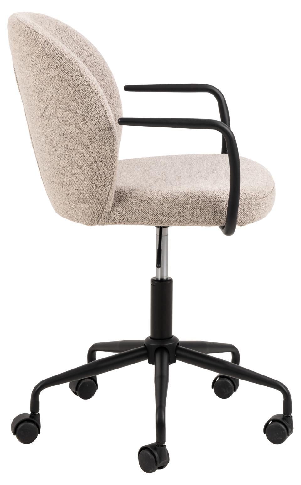Actona AC Design Bürostuhl Patricia – Stoffbezug, Metallfuss, Beige