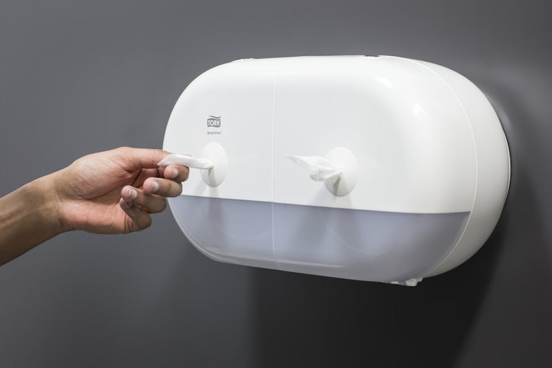 Tork SmartOne – Toilettenpapierspender – Kunststoff, Weiss, für Tork T9 Nachfüllungen, 15,6 × 39,8 × 22,1 cm