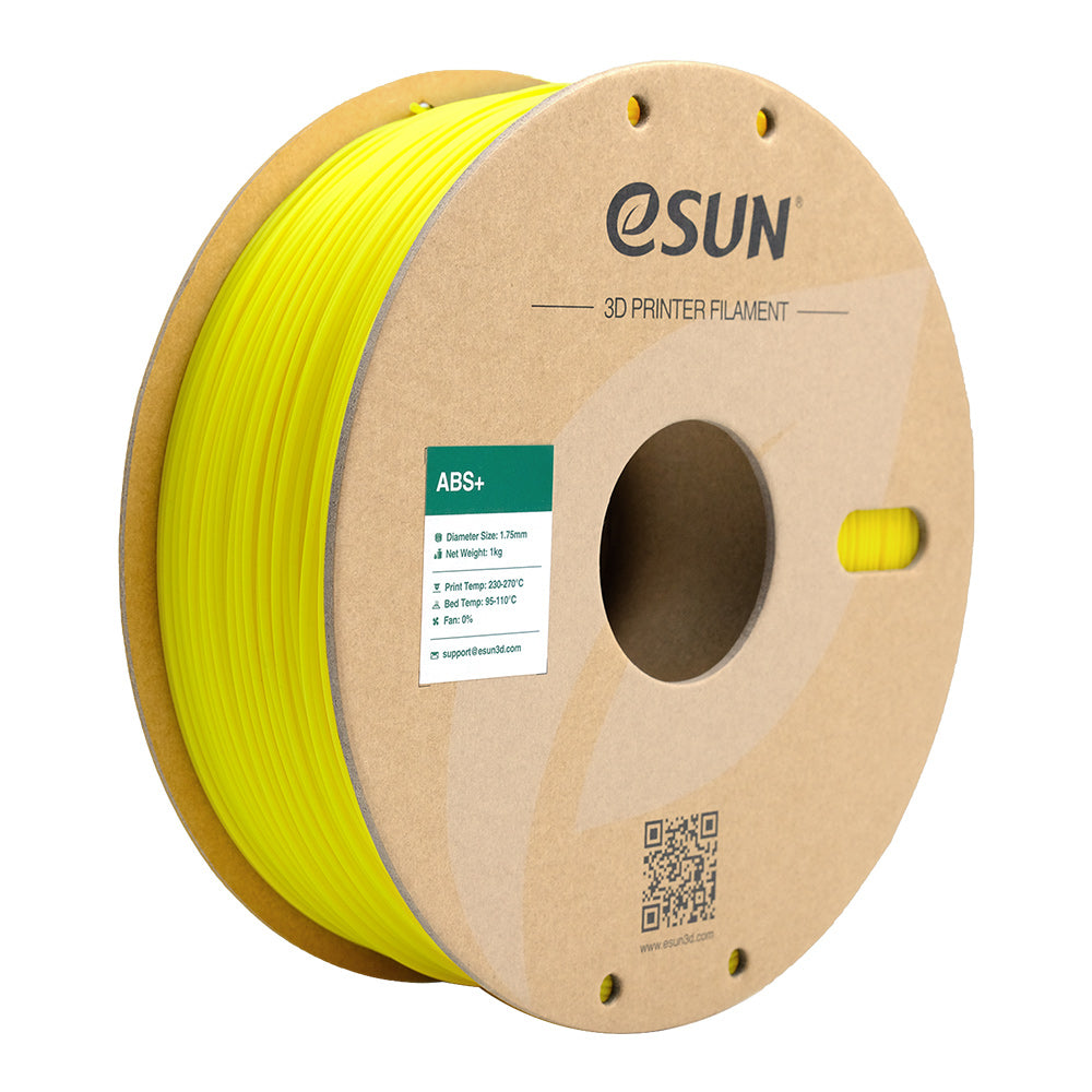 eSUN 3D-Drucker-Filament ABS 1,75 mm Gelb, 1 kg – für Bambu Lab P1P/X1, Voron 2.4, Raise3D und andere