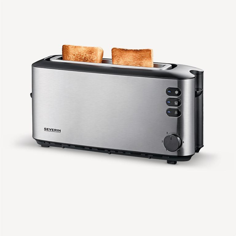Severin Toaster AT 2515 – 2 Scheiben, 1000 W, elektronische Bräunungskontrolle – Edelstahl