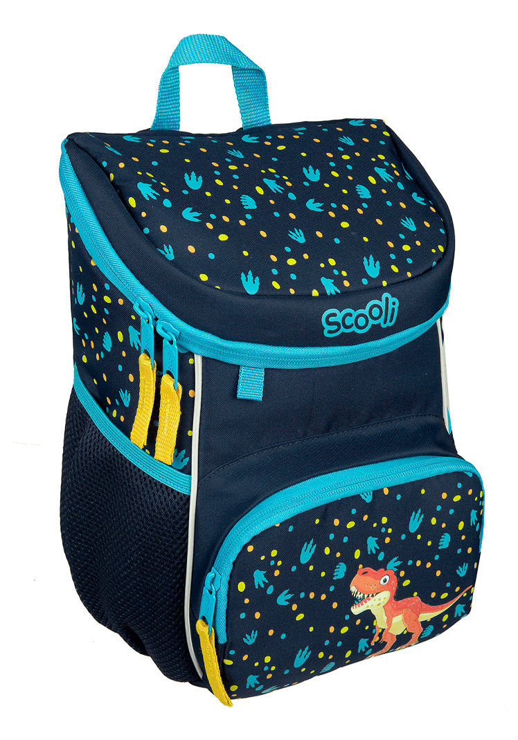 Scooli Kindergartenrucksack – 8 l, wasserabweisend, reflektierend, rPET-Polyester – Dunkelblau, Tiere
