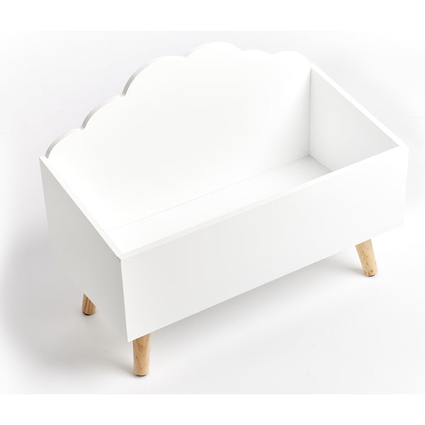 Zeller Present Truhe – Holz – Weiss – 280 × 450 × 580 mm