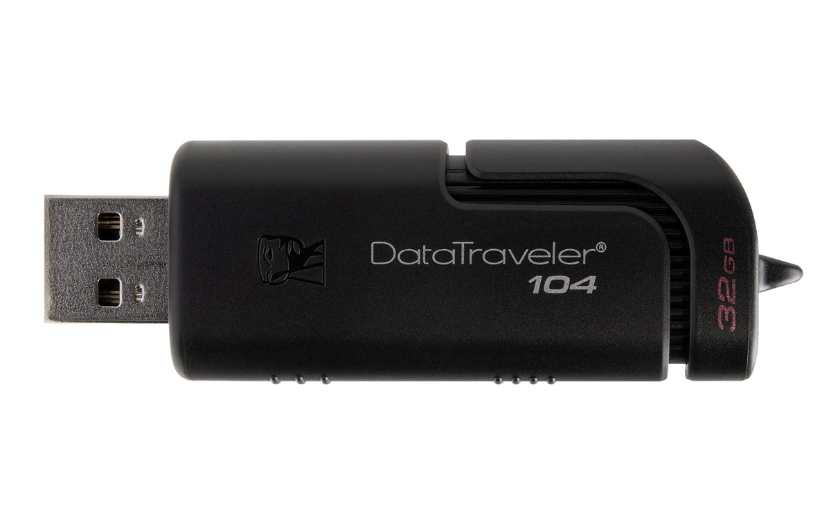 Kingston Technology Kingston DataTraveler 104 – 32 GB, USB Typ-A, USB 2.0 – für Windows, Mac, Linux und ChromeOS