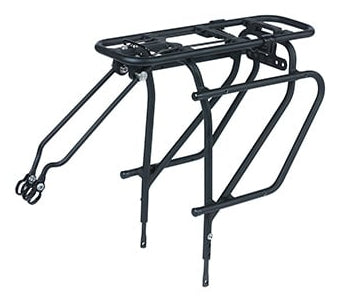 Basil MIK SIDE Gepäckträger – mit Reflektorhalter – für 26"–29" Räder – bis 27 kg – schwarz matt, Aluminium