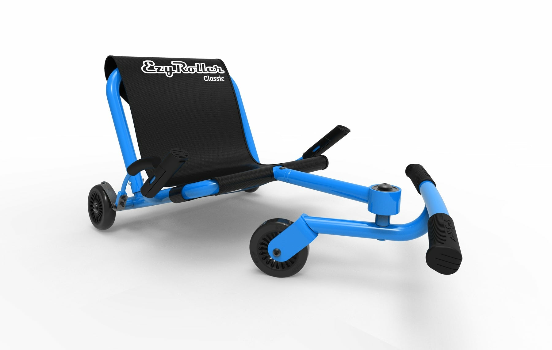 EzyRoller Classic Aufsitz-Go-Kart – Handbremse, Haltegriff, 3 Räder – 43 × 35 × 67 cm – ab 4 J. – blau