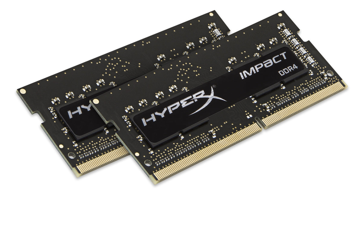 Kingston Technology HyperX Impact – SO-DIMM-Kit – 2×4 GB DDR4, 2400 MHz, CL14, 260-Pin SO-DIMM, Schwarz