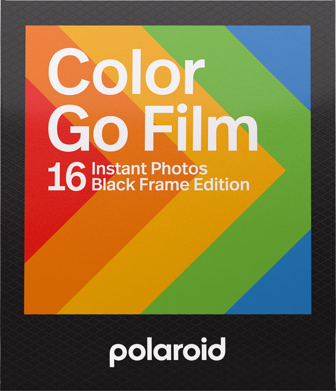 Polaroid Film Go Black Frame Sofortbildfilm – Bildgrösse 47 × 46 mm – für Polaroid Go – 16er-Pack