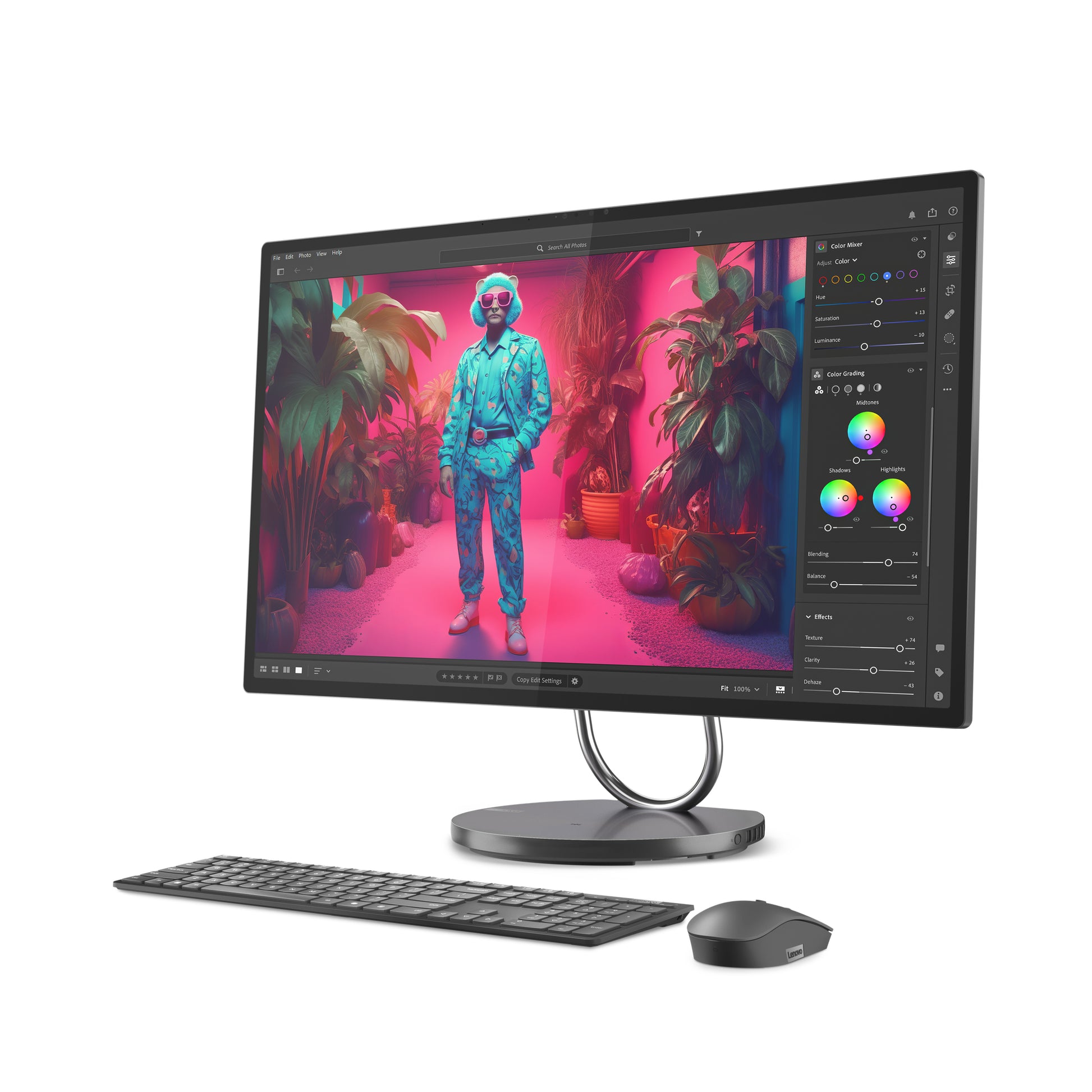 Lenovo Yoga All-in-One – 31,5" 4K, Intel Core Ultra 7 258V, 32 GB RAM, 1 TB SSD, Windows 11 Pro