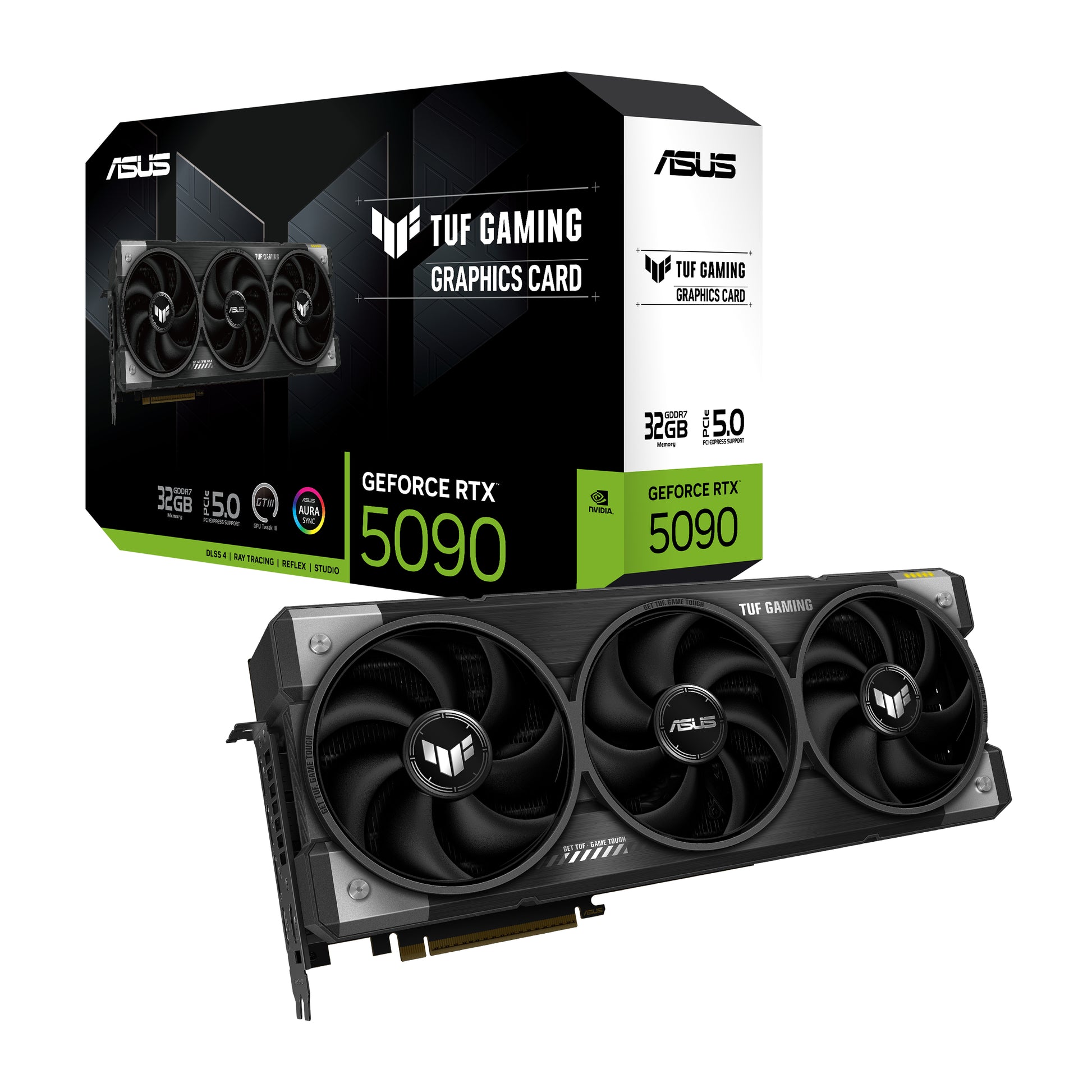 ASUS TUF-RTX5090-32G-GAMING – PCIe Grafikkarte – 3×DP, 1×HDMI, PCIe 5.0, 32 GB GDDR7, 1×16-polig