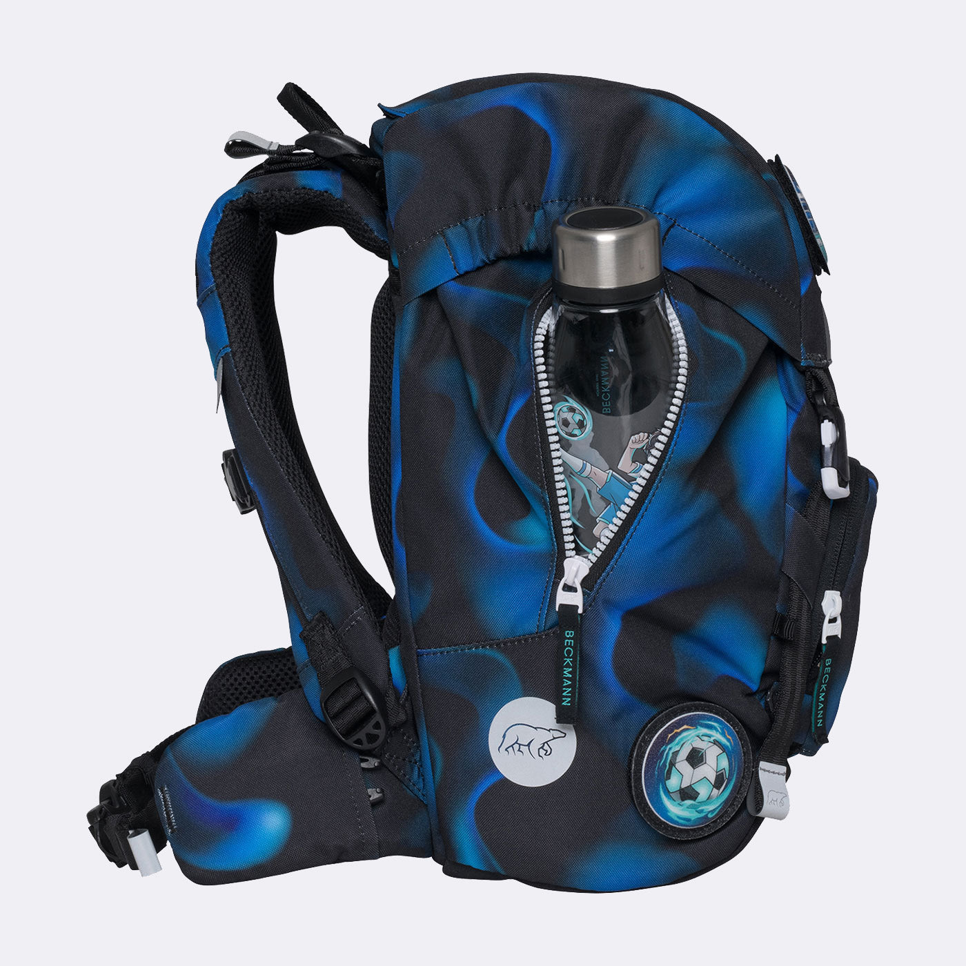 Beckmann Schulrucksack Classic 1st – 6-teilig – Magic League – 24,0×37,0×25,0 cm – aus rPET