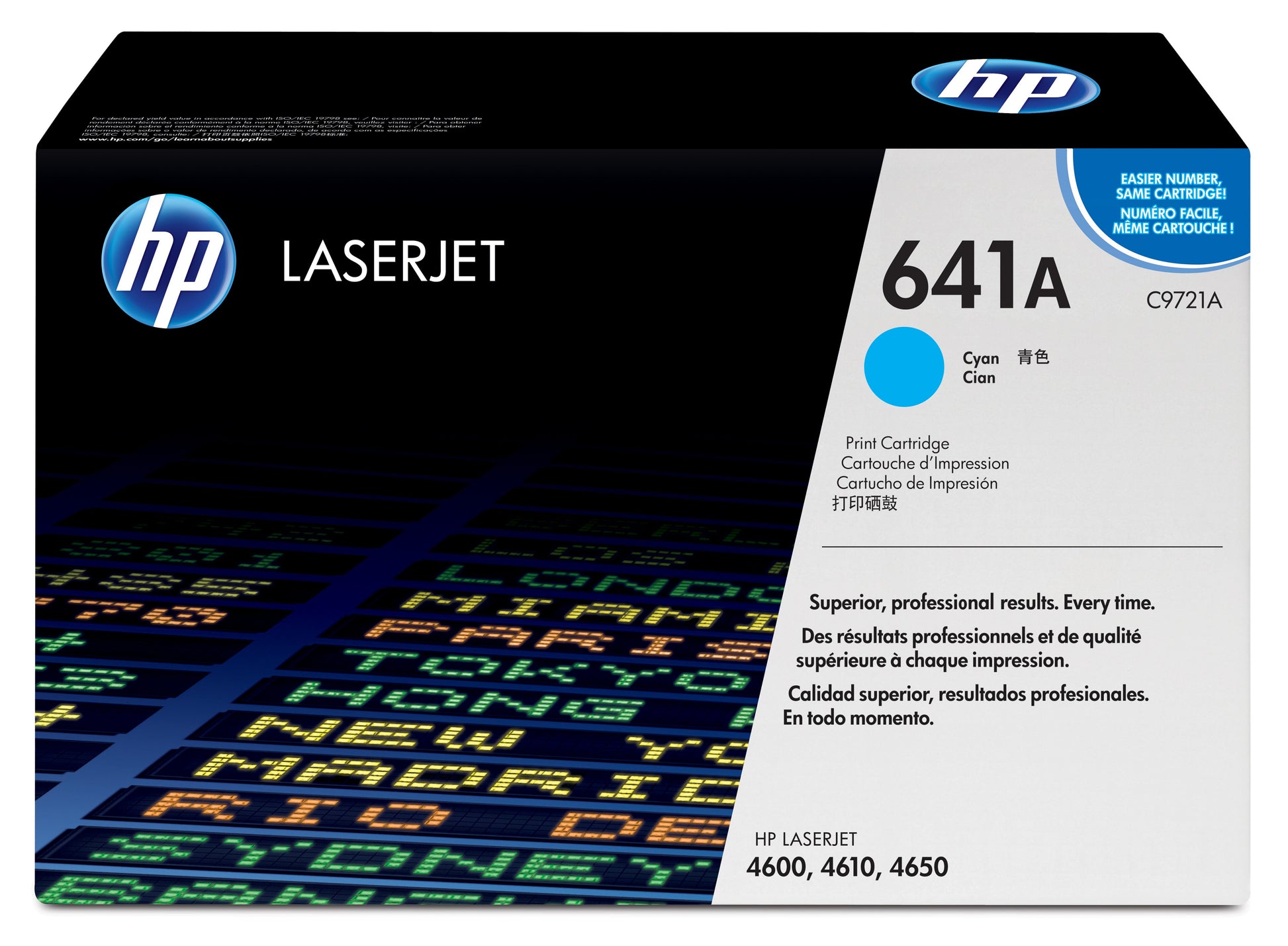 HP Tonerkartusche C9721A – Cyan, 8'000 Seiten – für HP LaserJet 4600, 4650