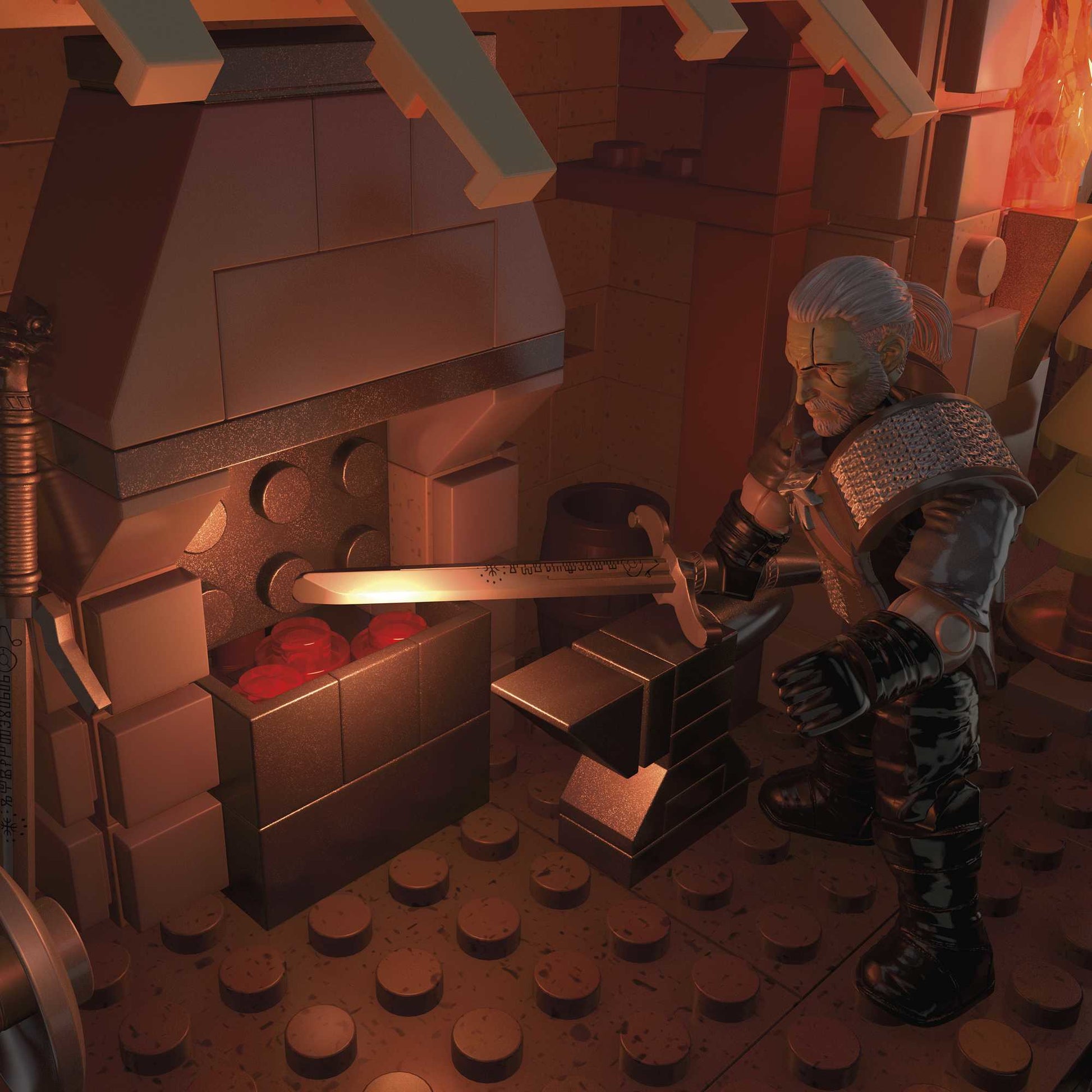 MEGA Geralts Greifjagd Bausatz – The Witcher – 1170-teilig – ab 12 J. – Kunststoff, mehrfarbig, CE