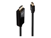 Lindy Mini DisplayPort (Stecker) auf HDMI (Stecker) Adapter, 4K@30 Hz, 1 m, passiv