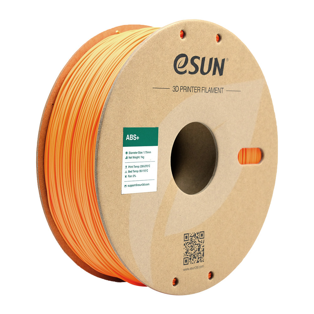 eSUN 3D-Drucker-Filament ABS+ 1,75 mm Orange, 1 kg – für Bambu Lab P1P/X1, Voron 2.4, Raise3D und andere