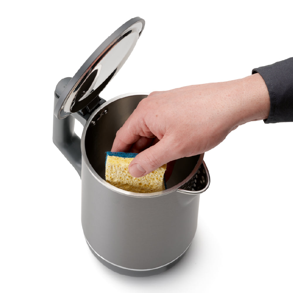 Solis Eco Boil Wasserkocher Typ 5520 – 1,7 l, Edelstahl, 1800 W, Grau, 360°-Sockel