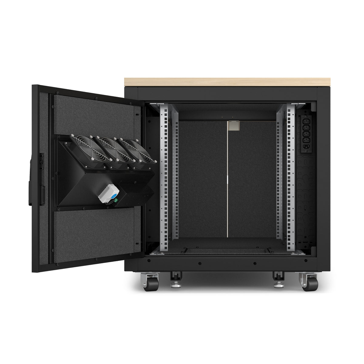 APC NetShelter Soundproof – 19" Netzwerkschrank 12U, abschliessbar, 750 × 1130,4 × 785 mm, schwarz