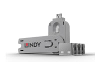 Lindy USB-Port-Sperre – Weiss