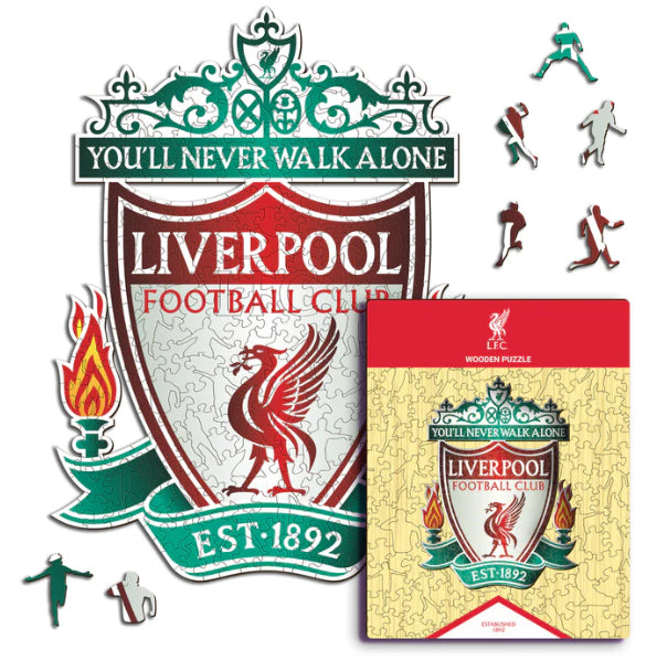 Iconic Puzzles Puzzle Liverpool FC Logo – 270 Teile – 30 × 40 cm – ab 10 J. – Holz – Mehrfarbig – FSC